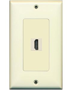 RiteAV 1 HDMI Port Female-Female Wall Plate Decorative Ivory